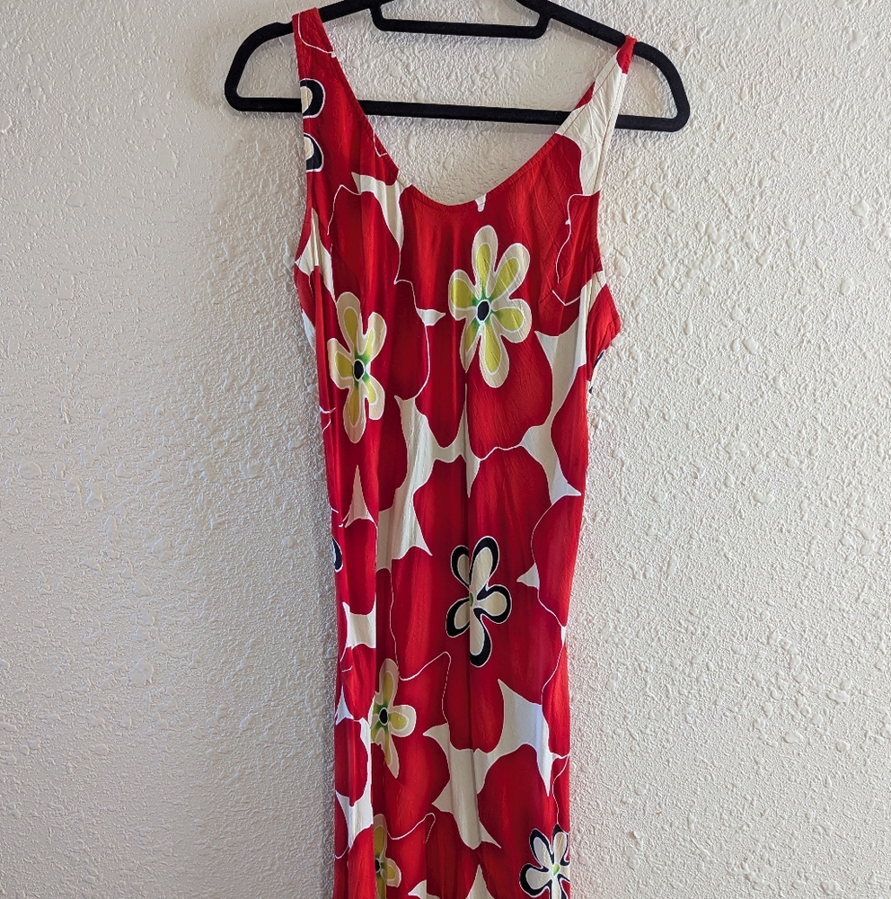 Jams World Floral Red Sleeveless Dress